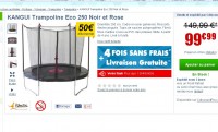 Moins de 100 euros un trampoline 2.5 m de diamètre