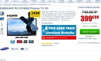400 euros la tv 3d 51 pouces plasma