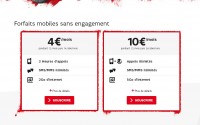 Forfaits mobiles pas chers : 4 euros le forfait 2h / sms mms / 2go internet, 10 euros le forfait tout illimité avec 5go de traffic .. jusqu’au 26 mai