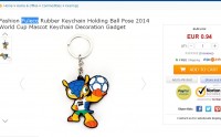 0.94 euros port inclus le porte clé Fuleco ( mascotte coupe du monde 2014 )