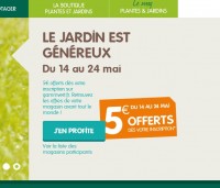 Gamm Vert : 5 euros de remise pour 30 euros d’achats en magasin