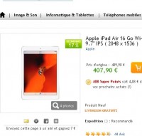 ipad air pas cher