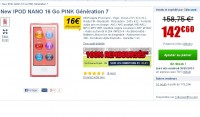 Ipod Nano 16go génération 7 100% remboursé en 3 bons d’achats