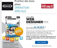 Gratuit : logiciel magix web designer mx