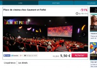 5.5 euros la place de cinéma gaumont pathé pour y aller du 26 juin au 15 juillet