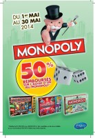 Monopoly : 50 pourcent de remboursés jusqu’au 30 mai
