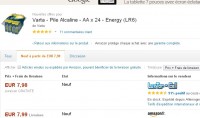 7.98 euros port inclus les 24 piles Varta Energy AA