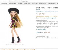 bon plan jouet : poupée bratz cloé à 7 euros port inclus