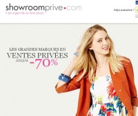 Showroomprive … 12 euros de remise pour 65 d’achats jusqu’au 26 mai