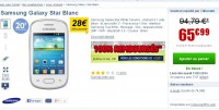 Smartphone galaxy star 100% remboursé ( 3 pouces , simple coeur )