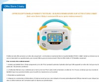 Nouvelle tablette enfants Storio Baby à 50 euros au lieu de 100 apres remboursement