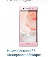 Smartphone ascend p6 4.7 pouces quad core 2go de ram qui revient à 155 euros