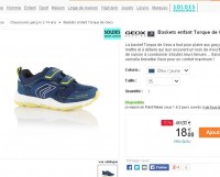 Baskets geox pour garçons entre 16.5 et 18 euros port inclus