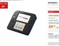 Console Nintendo 2ds à 89 euros livraison incluse