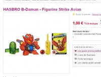 Super plan jouet : figurine hasbro B Daman à 1 euro