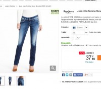 Moins de 40 euros un jeans Pepe Jeans Femmes