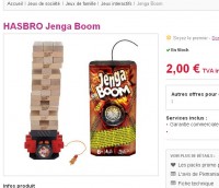 Super offre : jeu jenga boom à 2 euros .. faire vite