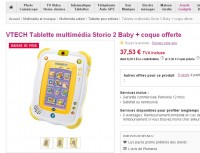 Tablette éducative storio2 baby à 40 euros port inclus