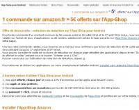 Amazon : 5 euros offerts sur l’appshop pour toute commande