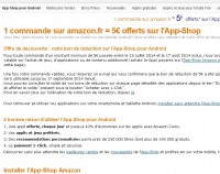 Amazon : 5 euros offerts sur l’appshop pour toute commande