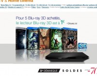 Un lecteur bluray 3d à 1 euro pour l’achat de 5 films ( moins de 100€ l’ensemble)