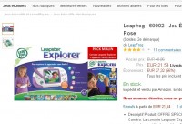 21 euros la console de jeux éducative leapster explorer avec camera