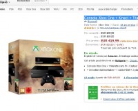 Pack console xbox one + titan fall + kinect à 419.99 euros