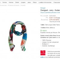 13.6 euros des foulards desigual