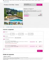 Vacances cote d’azur à Grasse: 257 euros le logement pour 2 , 312 celui pour 4 arrivée le 12 juillet