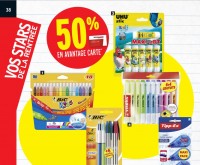 Bon plan fournitures scolaires: 50% sur la carte chez intermarché jusqu’au 3 aout