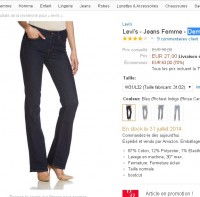 Bon plan jeans : 27 euros le levis demi curve boot cut pour femmes