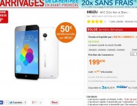 Smartphone Meizu MX3 qui revient à 150 euros ( 5.1 pouces, 2X quad core, 2go de mémoire vive … )