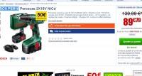 Coffret perceuse sans fil bosh 18V à 89 euros