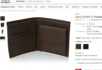 14 euros un portefeuille en cuir Levi’s