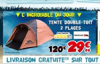 Tente double toit à 30 euros