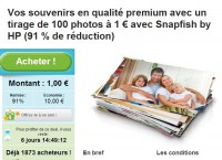 100 tirages photos pour 5.99 euros livraison incluse