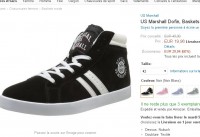 Moins de 20 euros les baskets montantes cuirs Us Marshall adultes