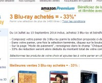 33% de remise sur l’achat de 3 blu ray