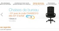 Amazon: 10 euros de remise sur les chaises de bureau