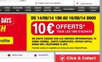 Darty : 10 euros offerts par tranche de 100 d’achats jusqu’au 16 aout