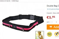 Double sacoche running à moins de 2 euros port inclus