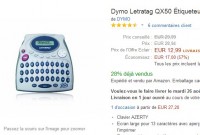 12.99 euros l’etiqueteuse Dymo