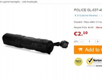 2.10 euros la lampe de poche 120 lumens