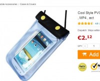 2.12 euros la pochette étanche pour smartphone