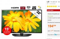 TV 32 pouces LG à moins de 180  euros