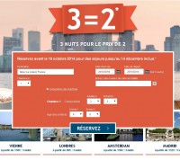 offre Hotels : 3 nuits pour le prix de deux avec accor hotels pour séjours jusqu’au 14 decembre