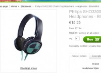 Casque audio philips sho3300 à 15 euros port inclus
