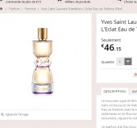 Bon plan parfum: Yves Saint Laurent Manisfesto L’eclat 90ml à moins de 40 euros ( autour de 90 normalement)