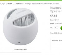 Enceinte bluetooth pas chère : 7.65 euros l’intempo pulse