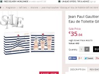 Coffret parfums femmes Gaultier Classique à moins  32 euros